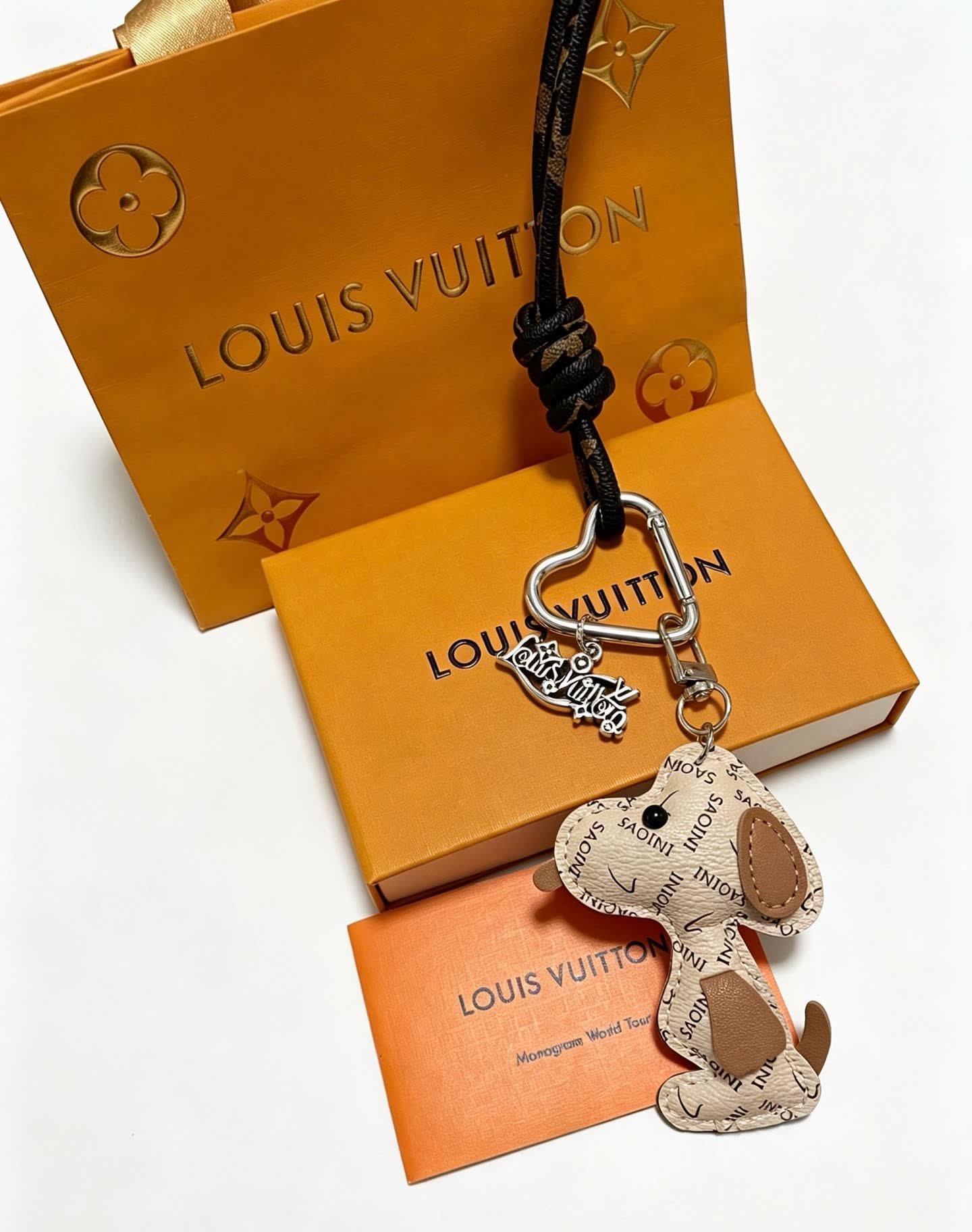Louis Vuitton Monogram Dog Keychain